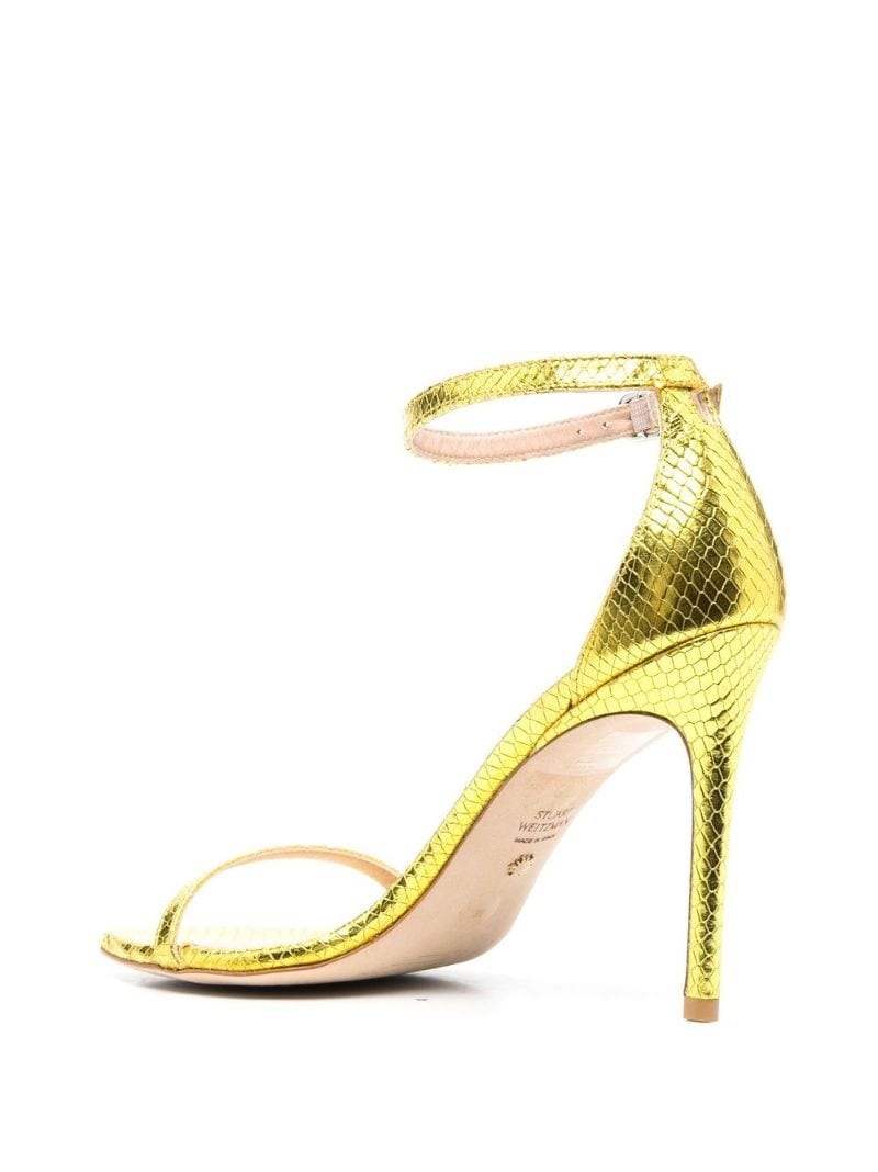 105mm snakeskin leather sandals - 3