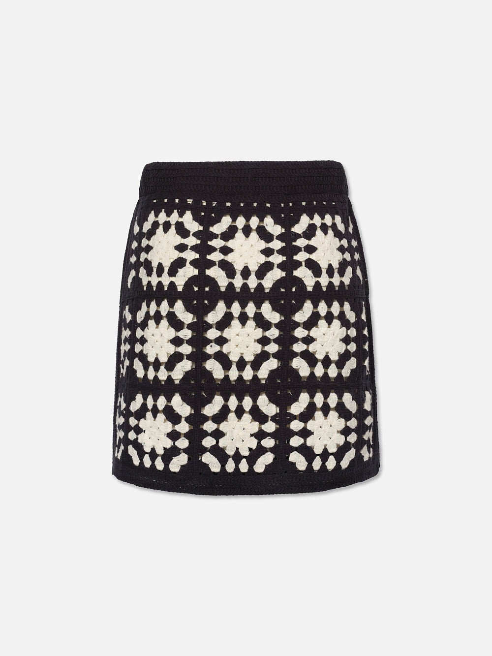 Crochet Tassel Skirt in Navy Multi - 4