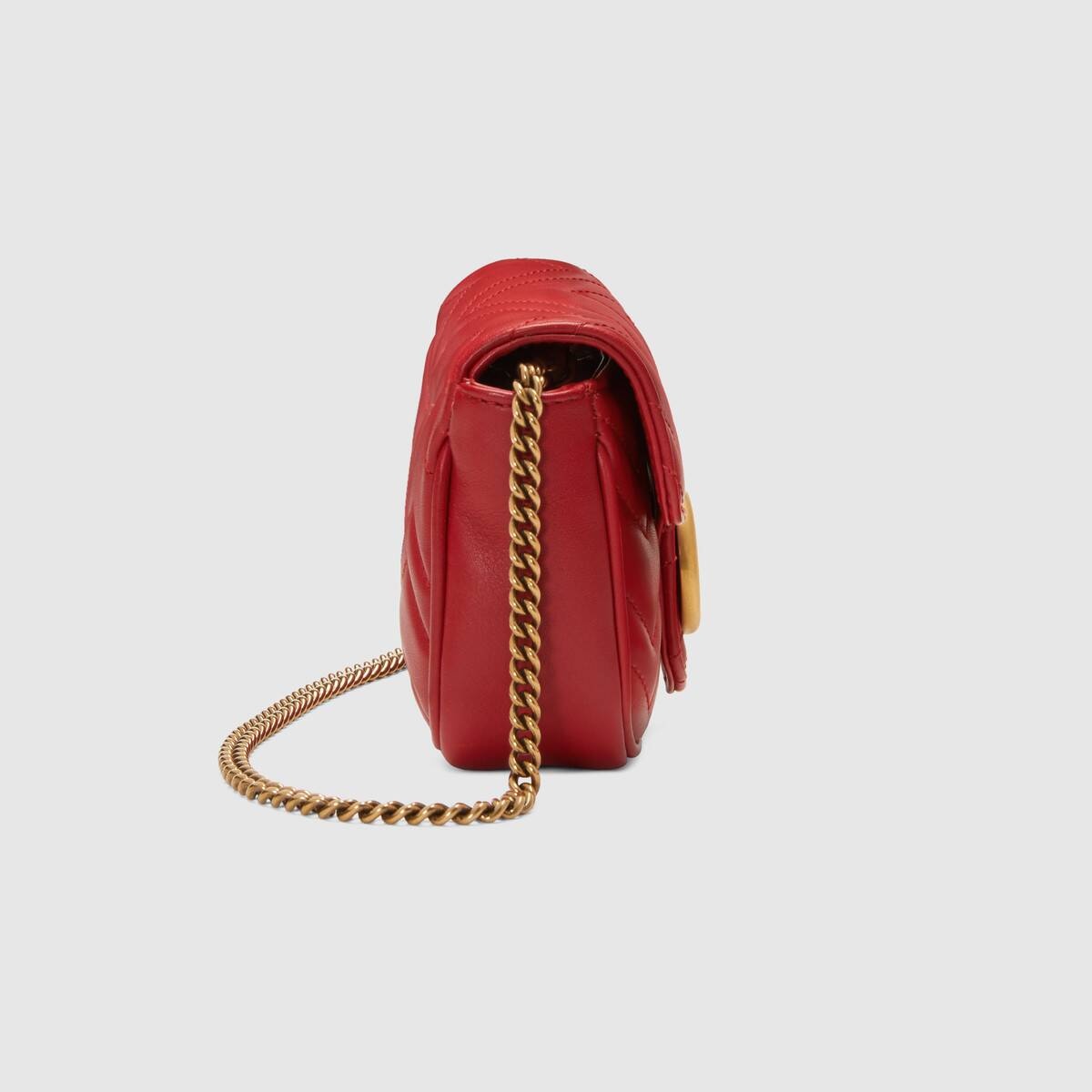 GG Marmont matelassé leather super mini bag - 4