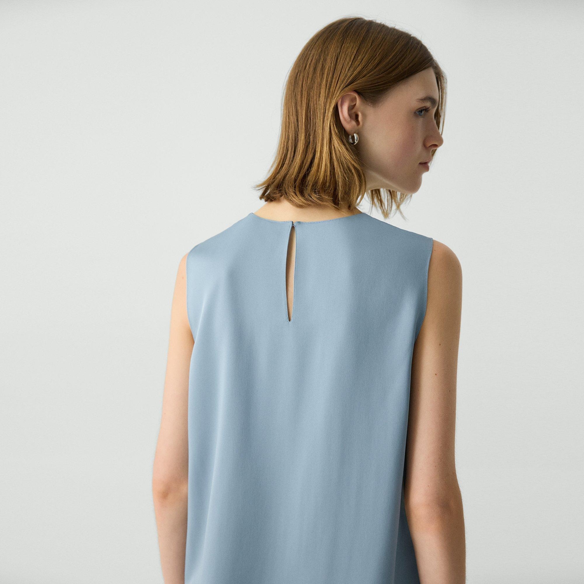 Shell Top in Silk Georgette - 4