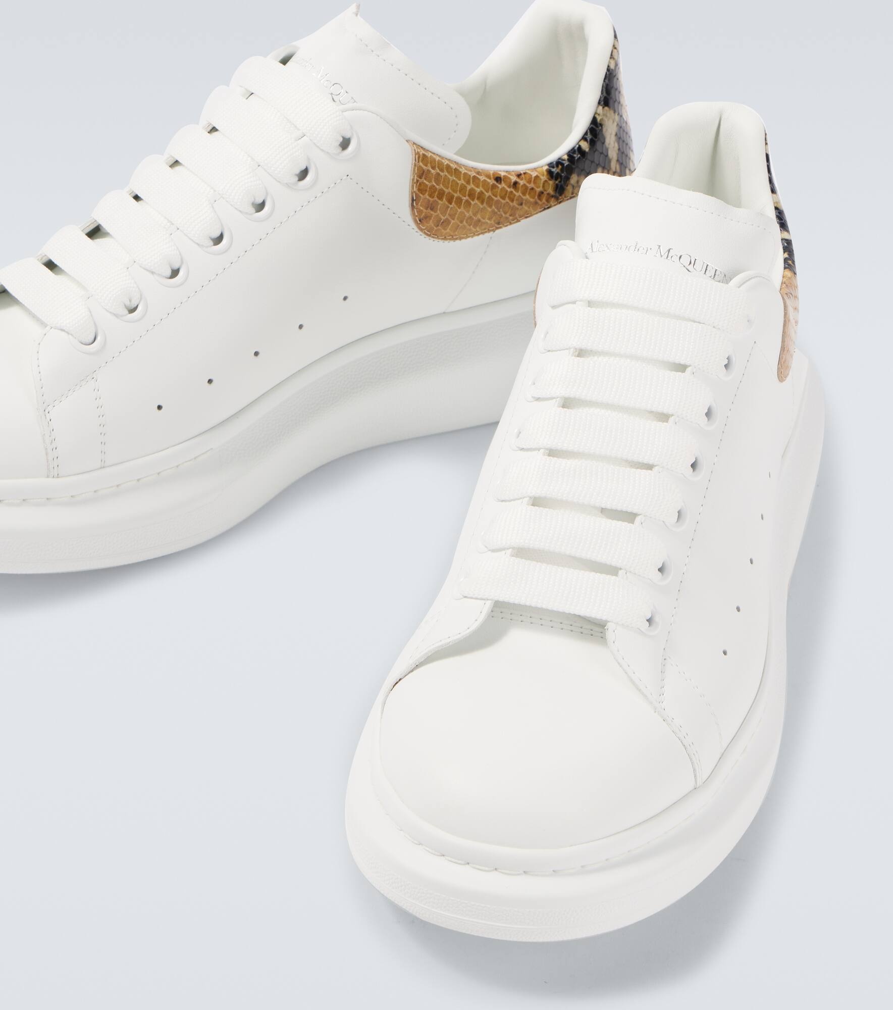Oversized leather sneakers - 3