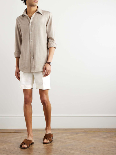 Ralph Lauren Dorset Straight-Leg Silk and Linen-Blend Drawstring Shorts outlook