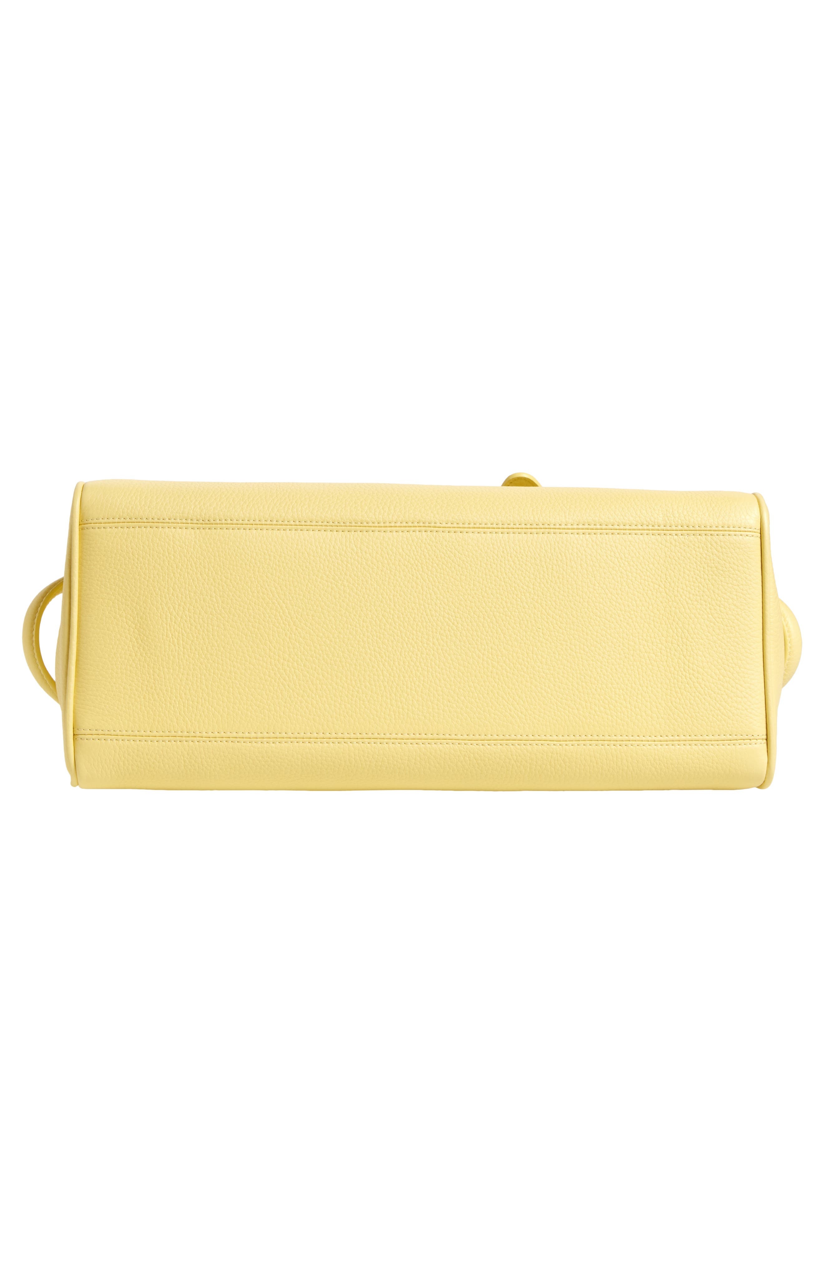 Jacquemus Le Turismo Leather Bowling Bag in Light Yellow at Nordstrom - 7