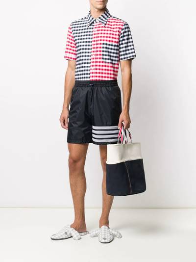 Thom Browne large double-face canvas tote bag outlook