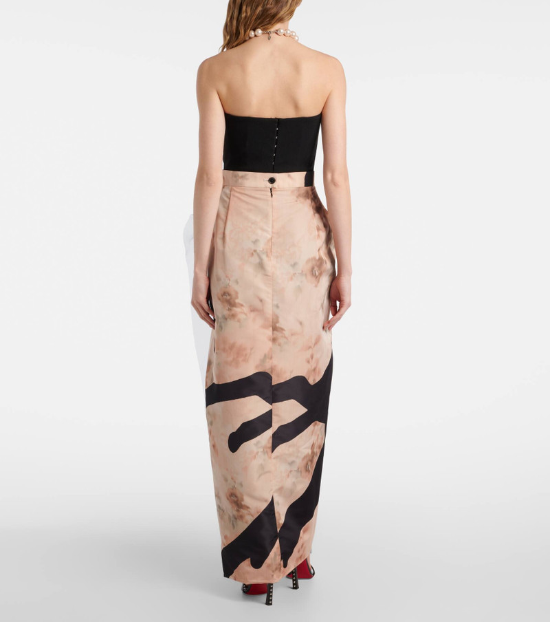 deer-print draped maxi skirt 3
