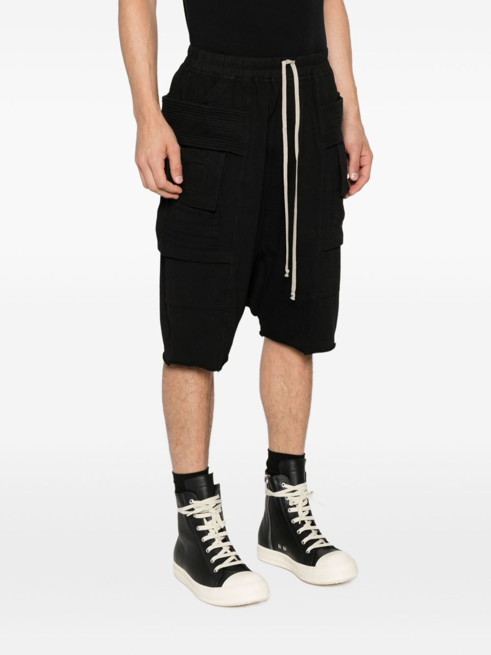 cargo-pockets drawstring shorts - 3