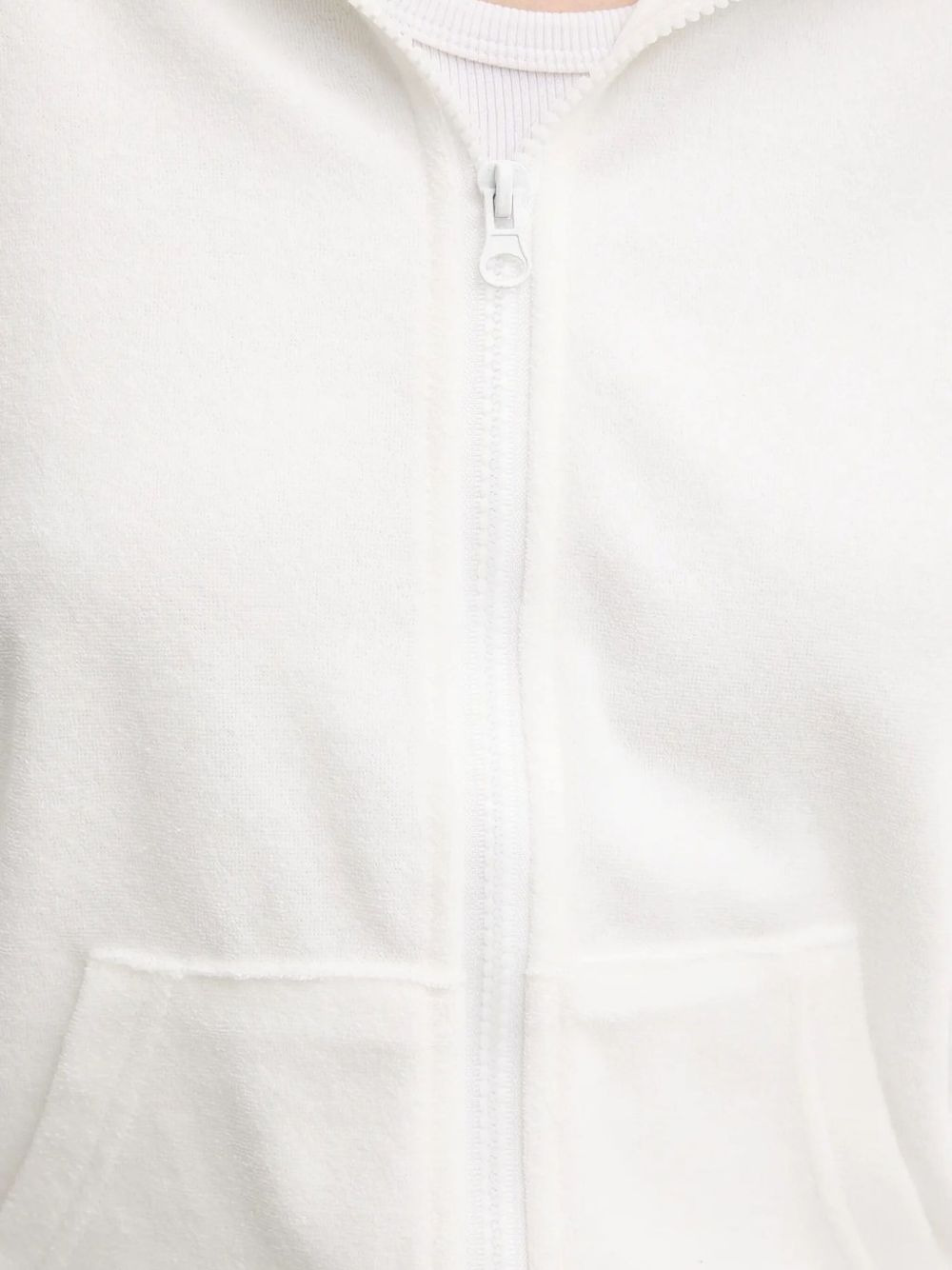 hooded zip-up top - 4