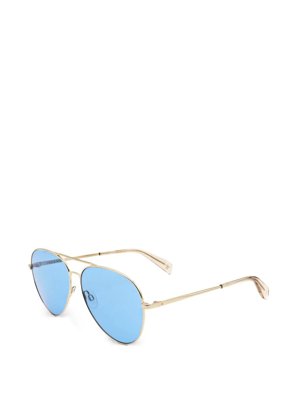 double-bridge pilot-frame sunglasses - 1