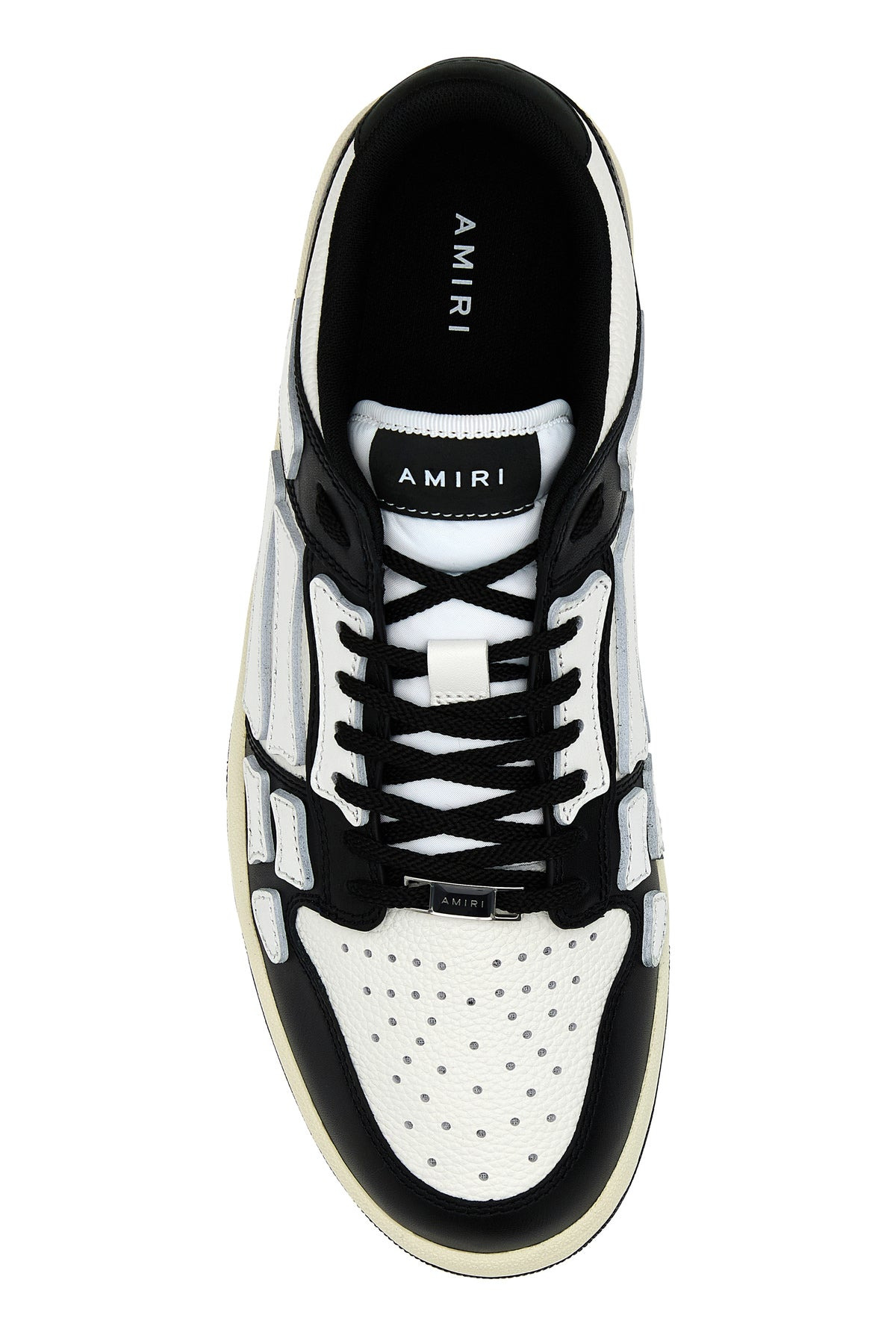 Two-tone leather Skel sneakers - 4