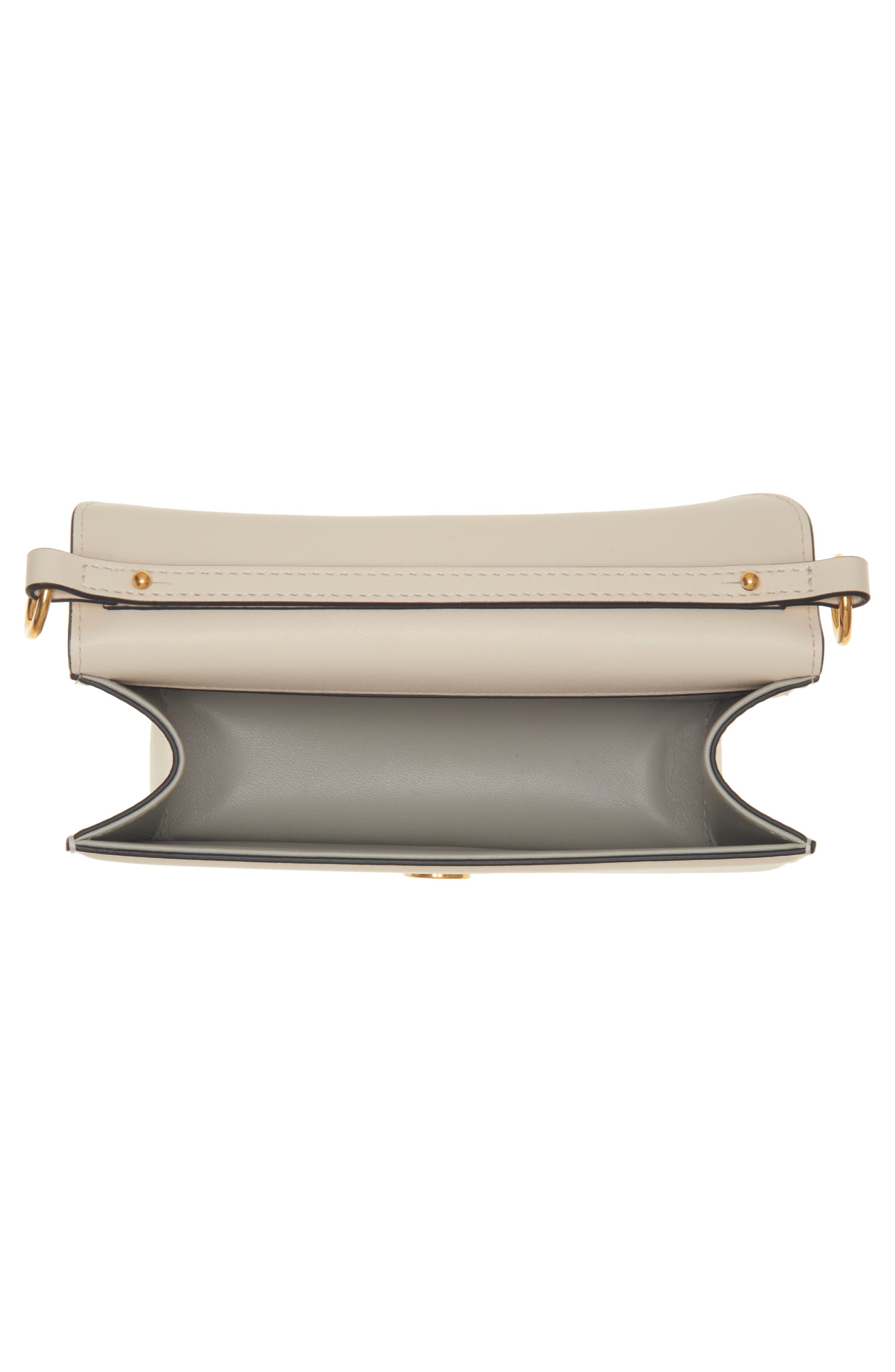 Valentino Garavani Small Locò Leather Shoulder Bag in Light Ivory/Cream Crystal at Nordstrom - 6