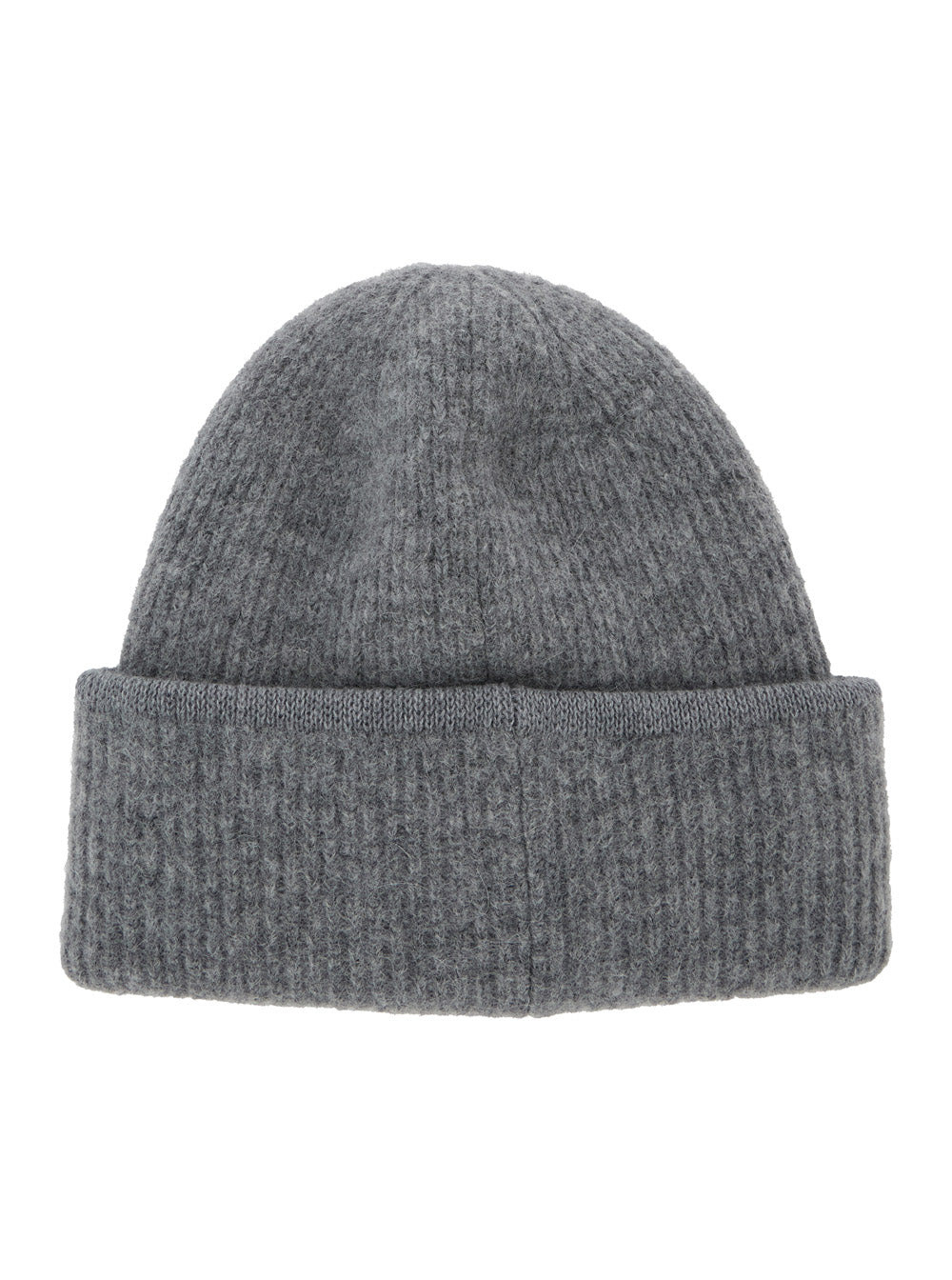Jacquemus Men Grey 'Le Bonnet Gros Grain' With Logo Patch On The Brim In Cashmere And Wool Man - 2