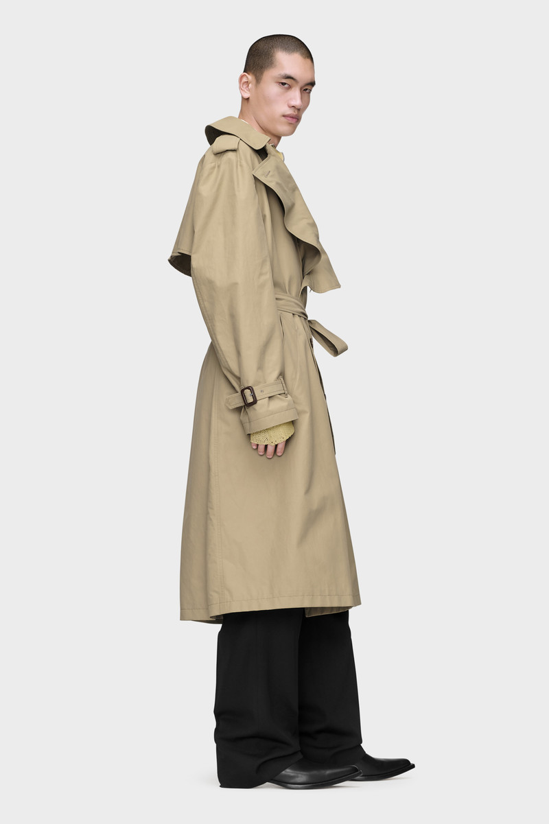Folded Collar Trench Coat 3