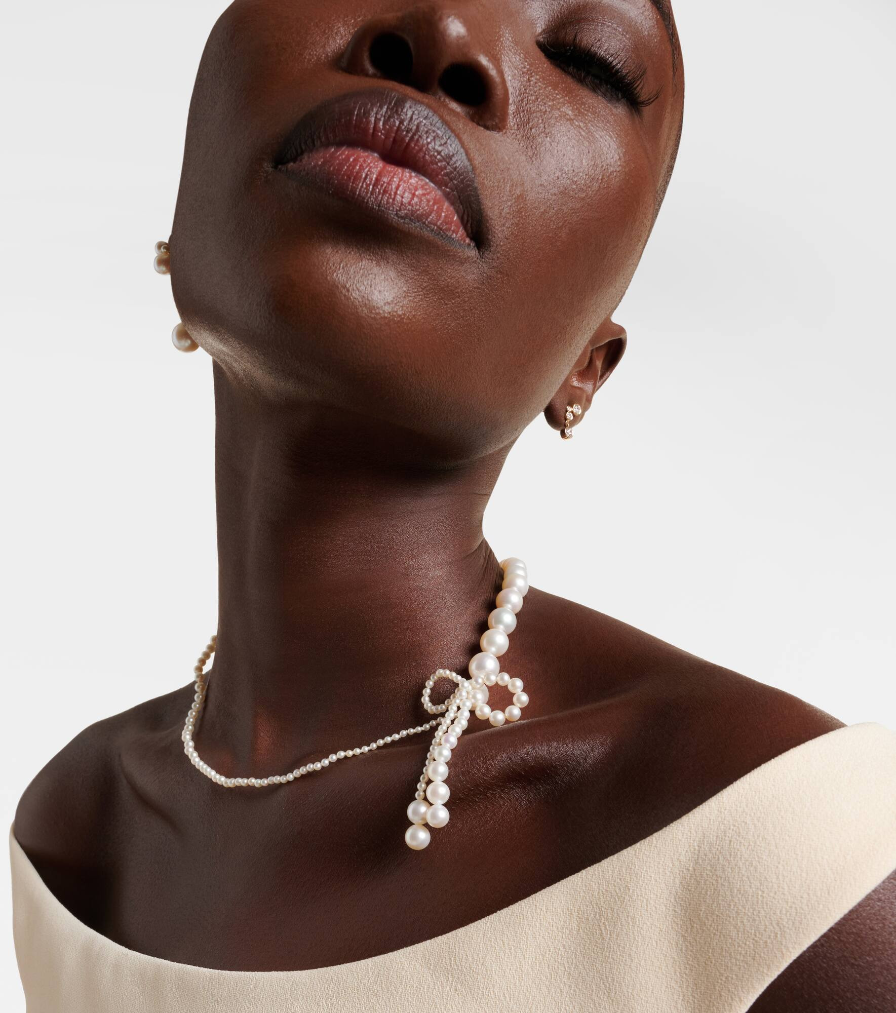 Peggy Rosette pearl necklace - 3
