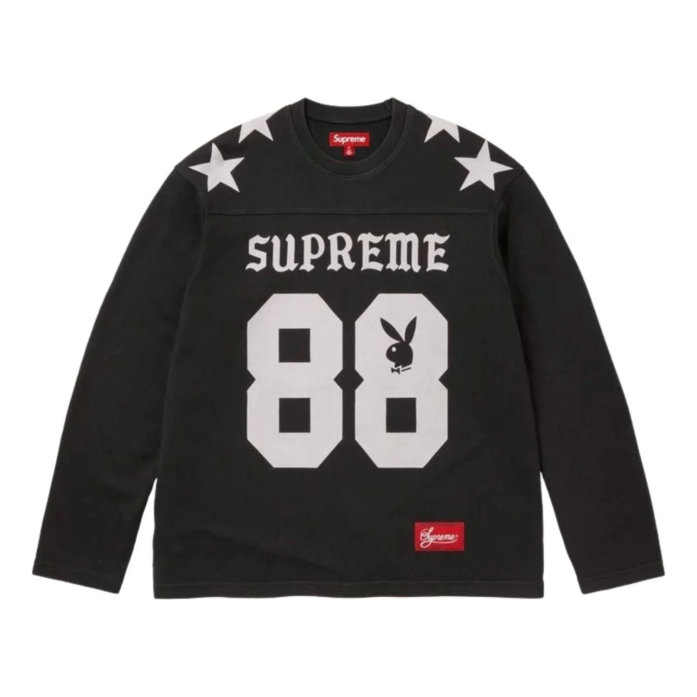 Supreme x Playboy SS26 L/S Football T-Shirt 'Black' SUP-SS26-043-BLK - 1