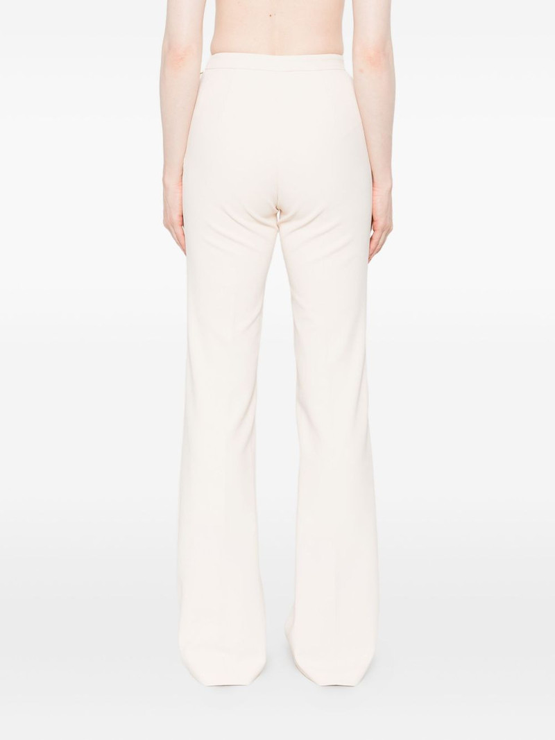 button-detailed flared trousers 4