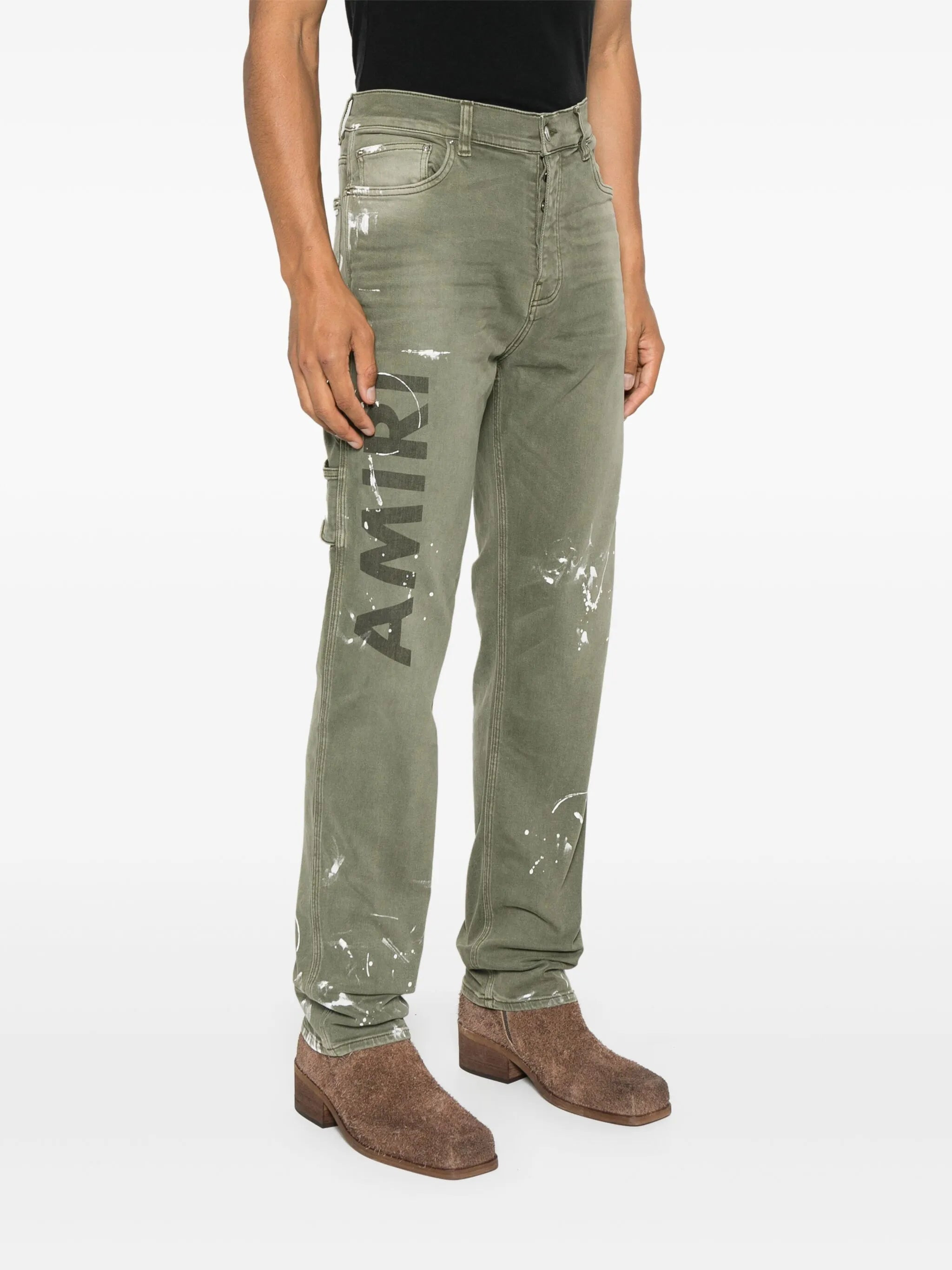 logo-print stretch-cotton jeans - 3