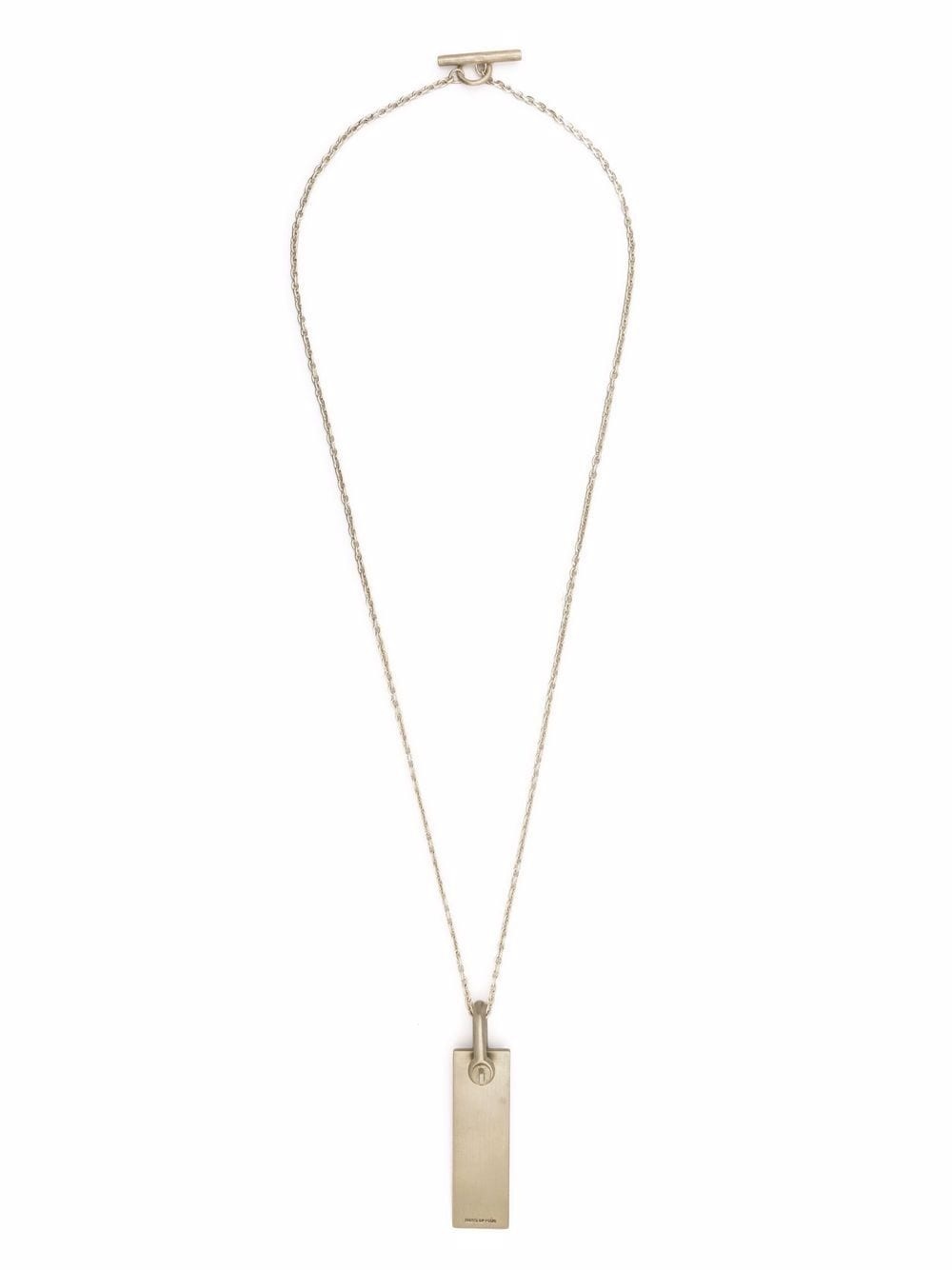 tag-pendant necklace - 3