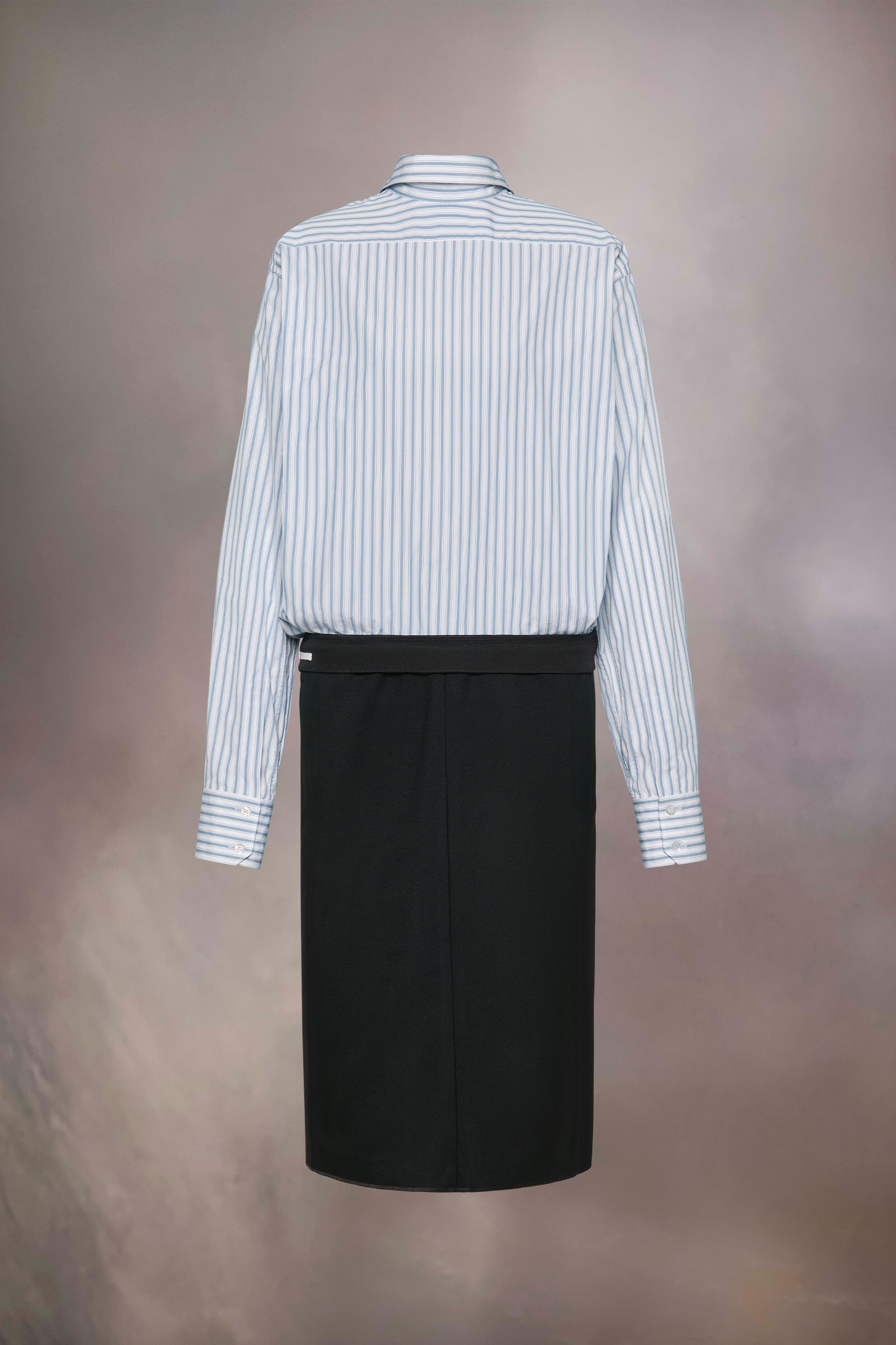 Reversed stripe shirtdress - 2