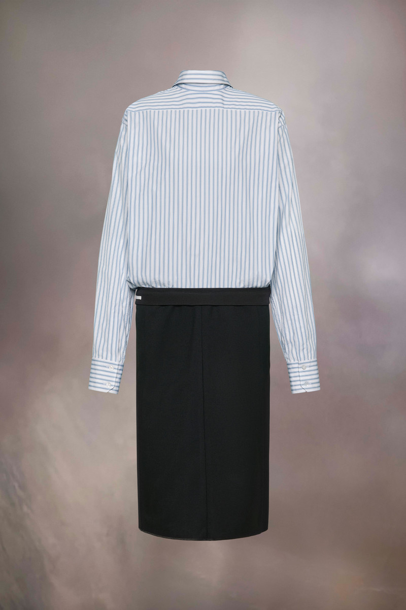 Maison Margiela Reversed stripe shirtdress outlook
