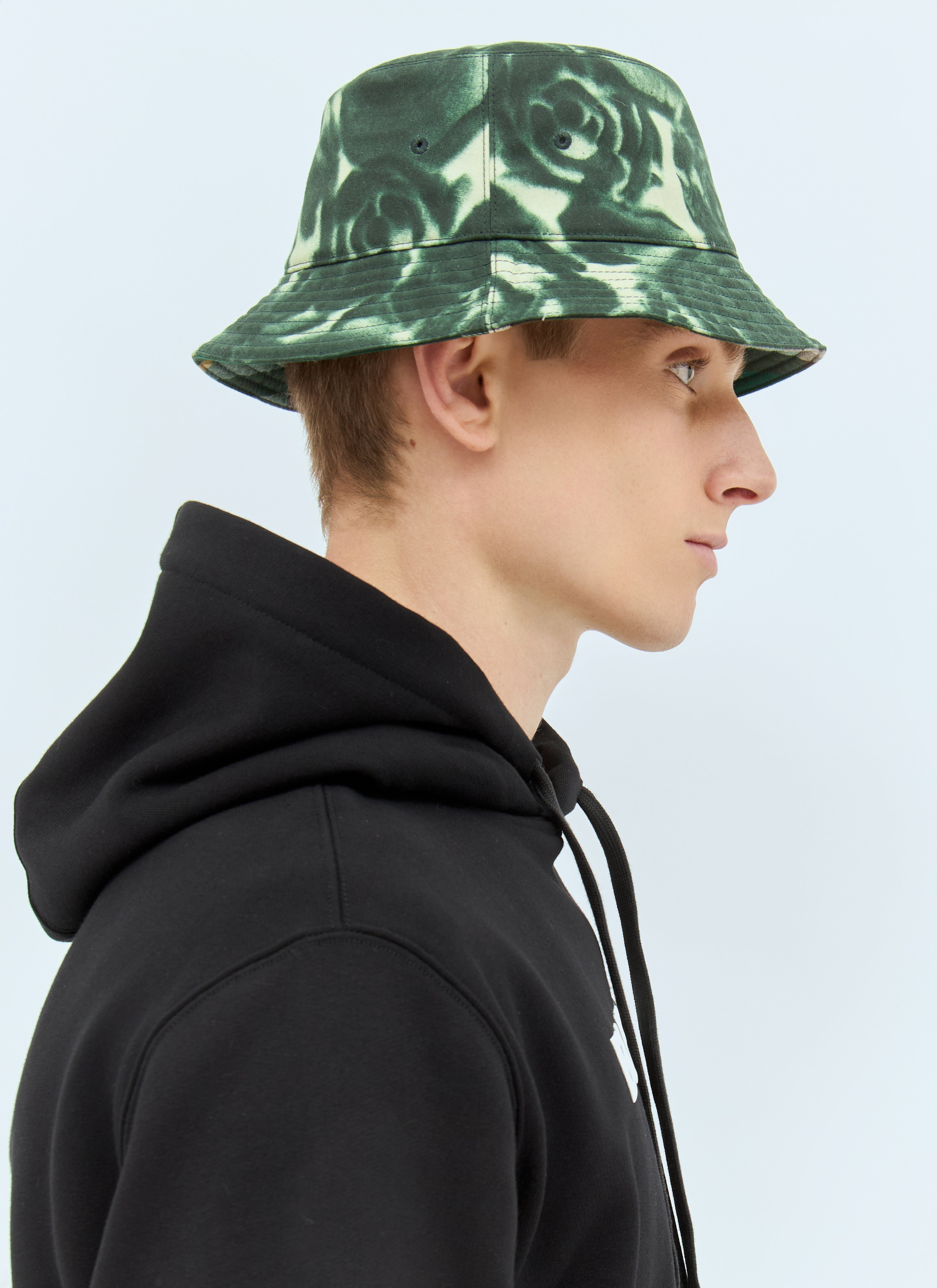 Burberry Men Rose Print Wax Bucket Hat - 3