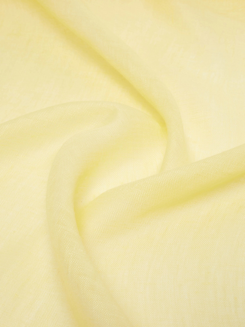 SIONBIO Linen stole with fringes - YELLOW 3