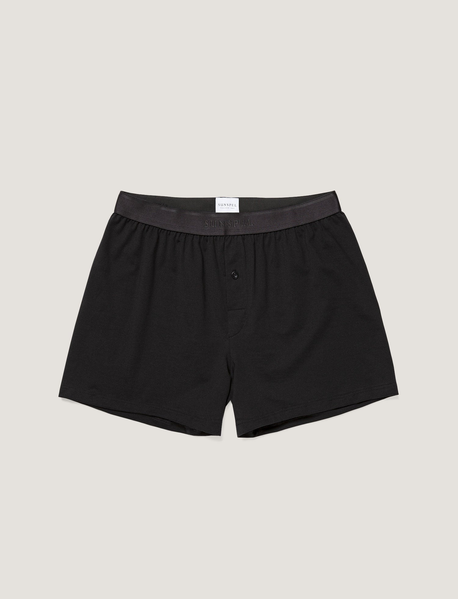 Superfine Cotton One‑Button Shorts - 1