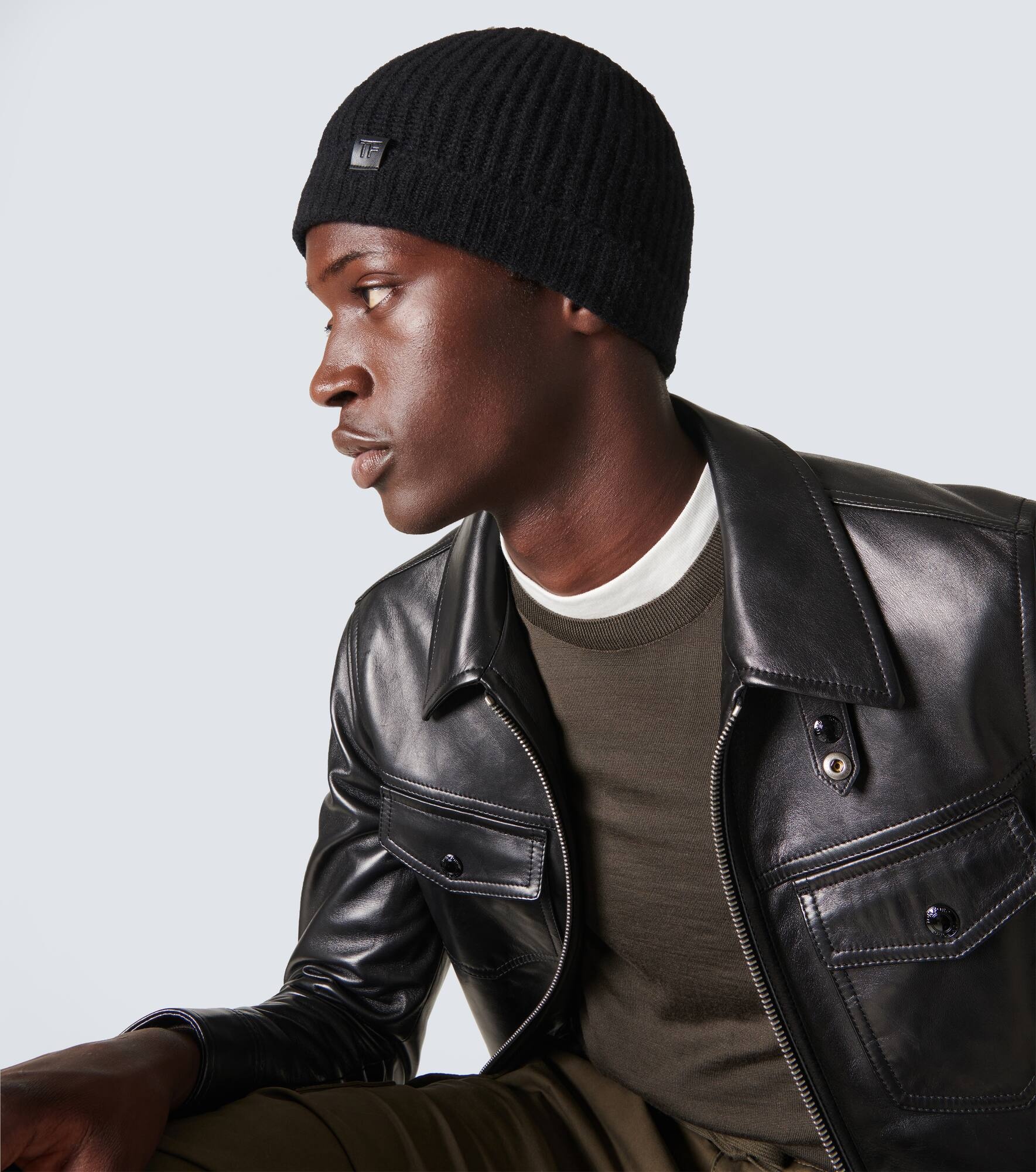 Ribbed-knit cashmere beanie - 3