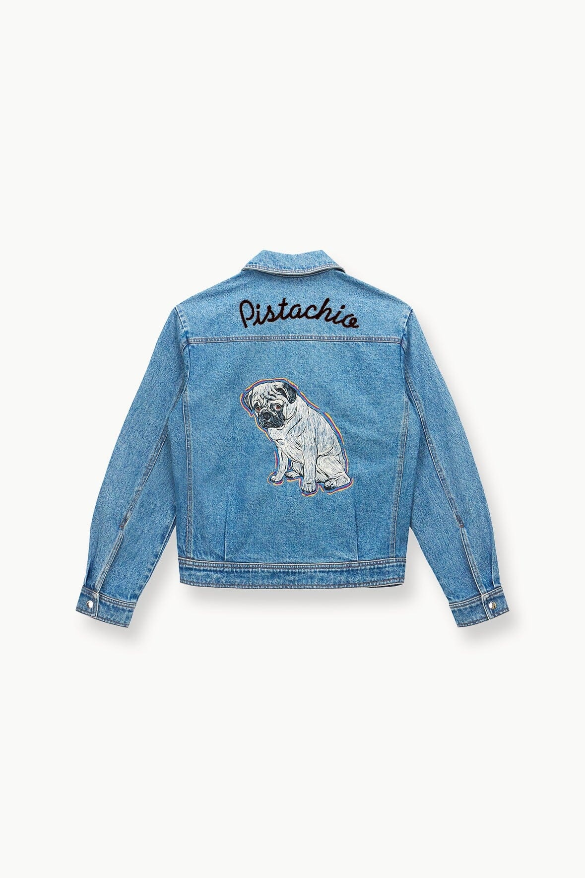 STAUD CUSTOM CLASSIC OVERSIZED RYAN JACKET | MEDIUM WASH - 3