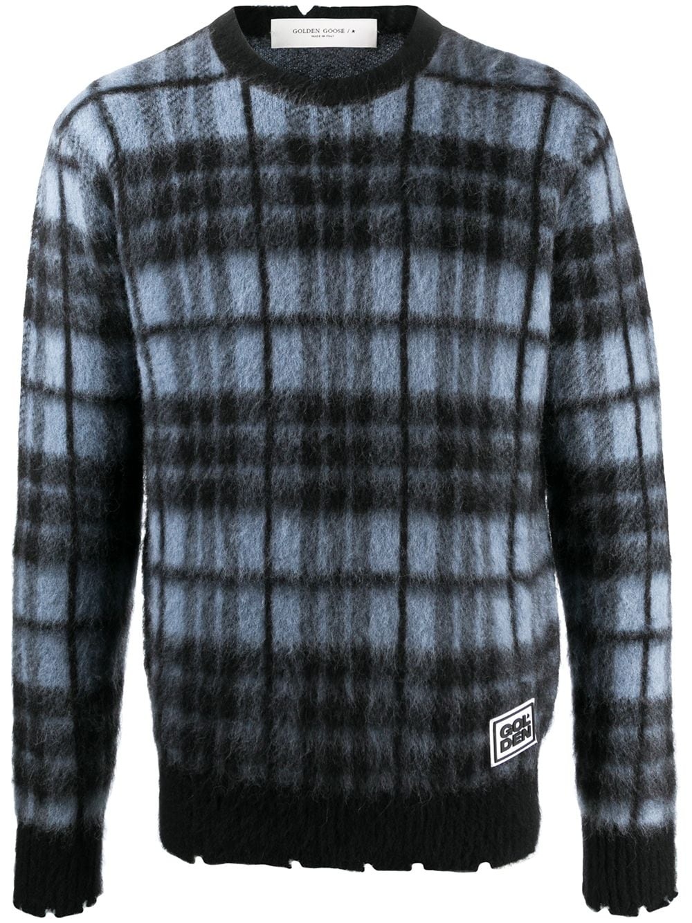 intarsia check print jumper - 1