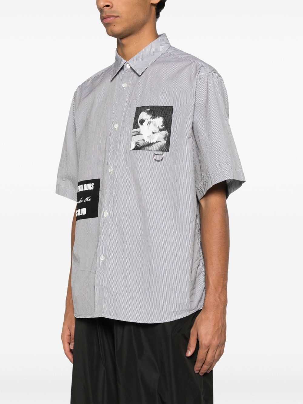 patchwork shirt - 3