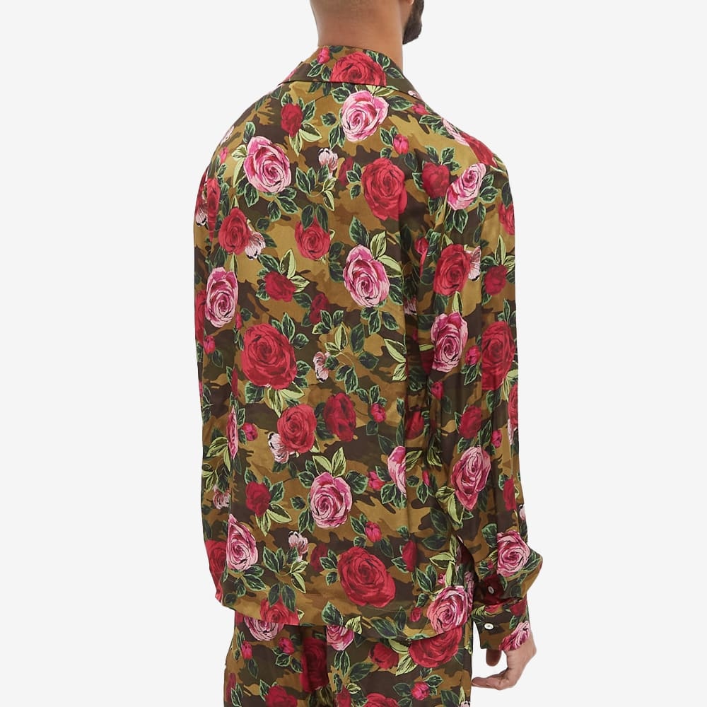 END. x Palm Angels Allover Camo Rose Pajama Shirt - 4