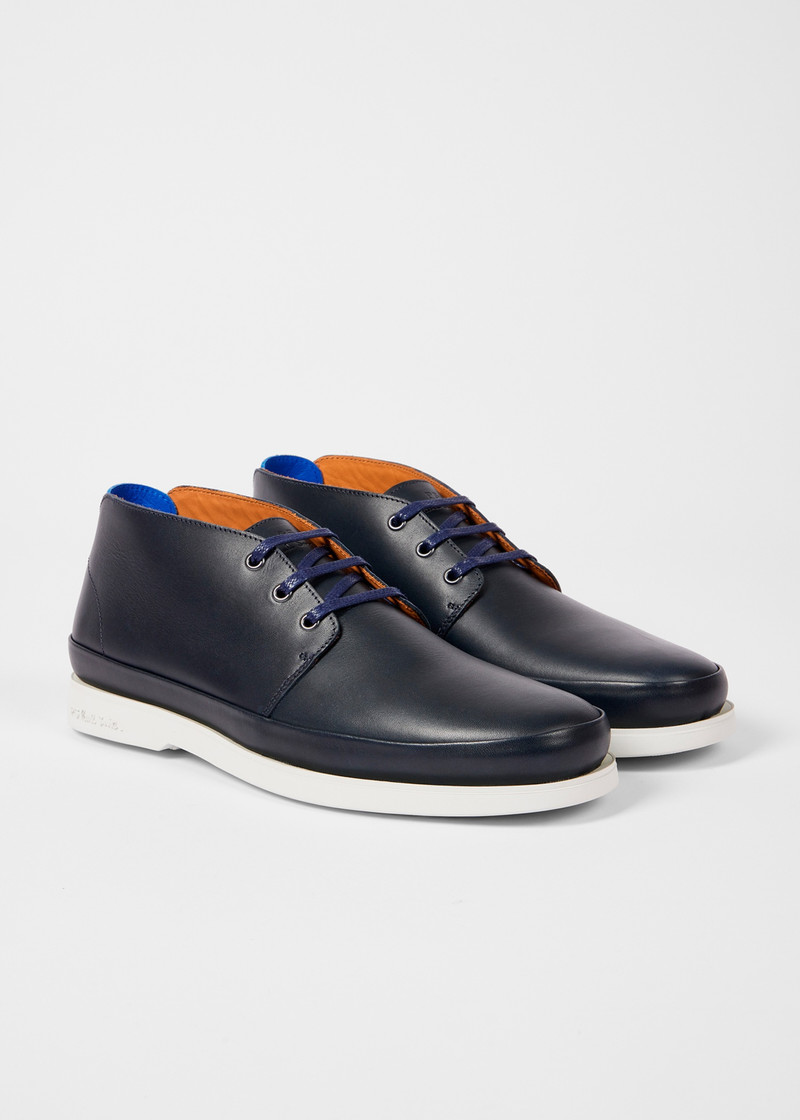 Paul Smith Navy 'Crane' Boots outlook