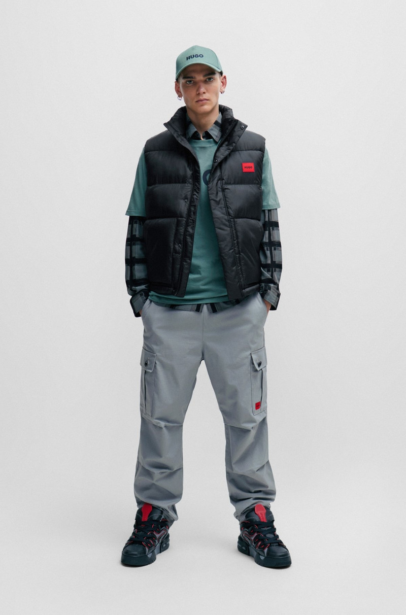 HUGO REGULAR-FIT CARGO TROUSERS IN RIPSTOP COTTON outlook