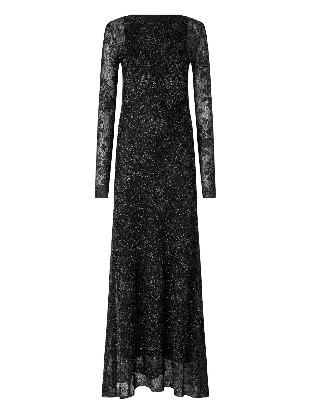 openwork long-sleeve dress - 1