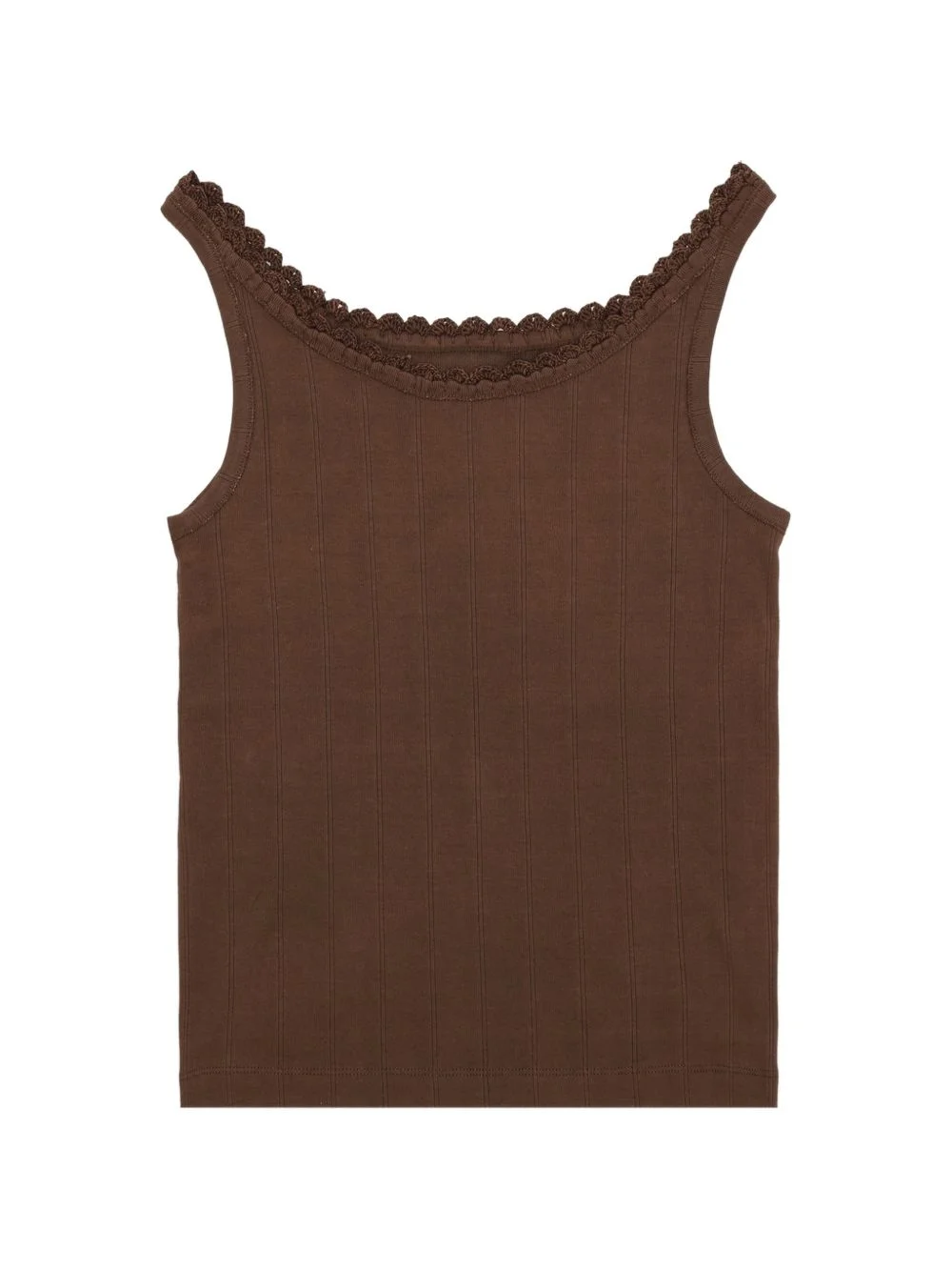 Claire crochet-trim tank top - 1