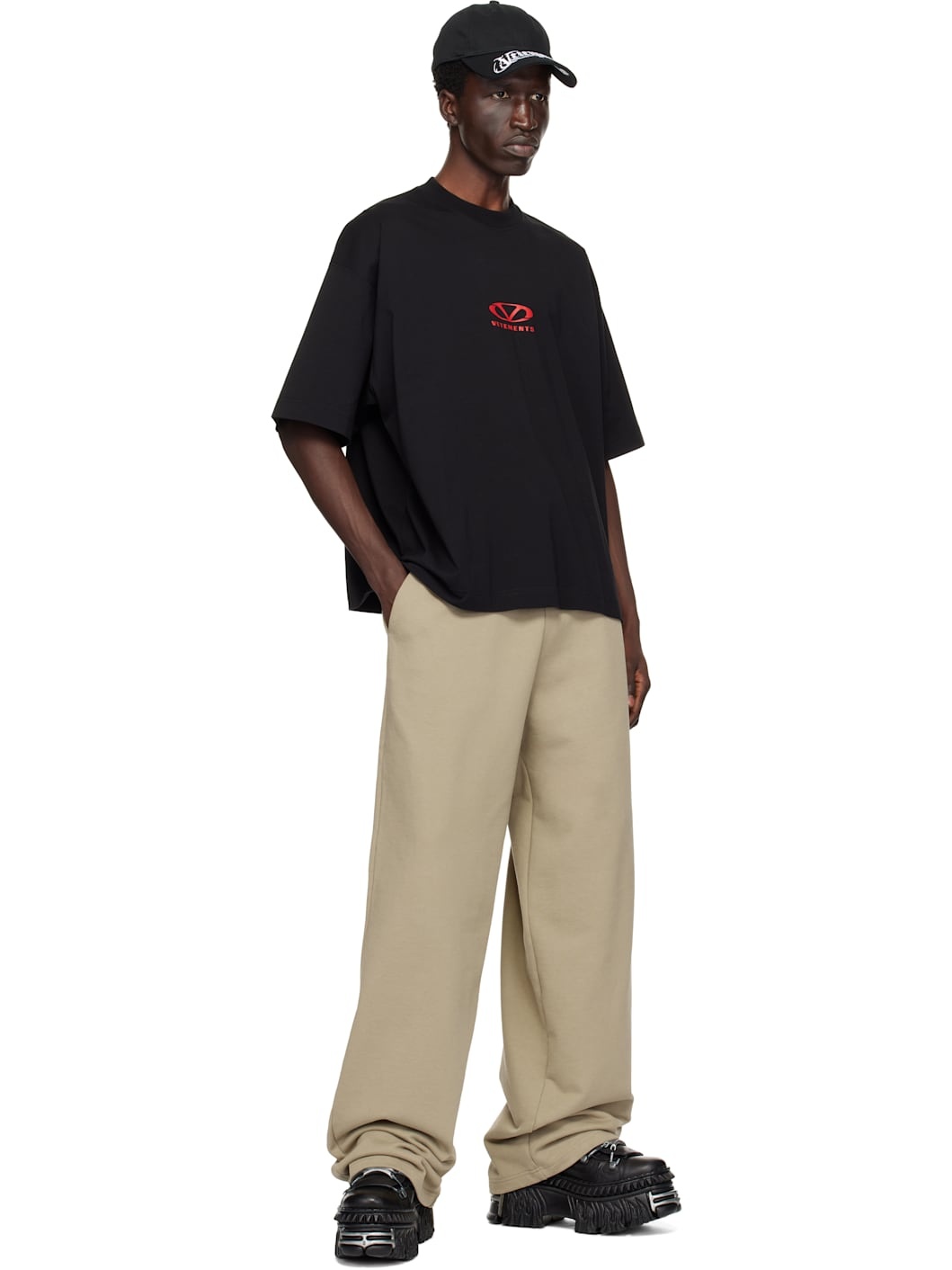 Taupe Oval Logo Sweatpants - 4