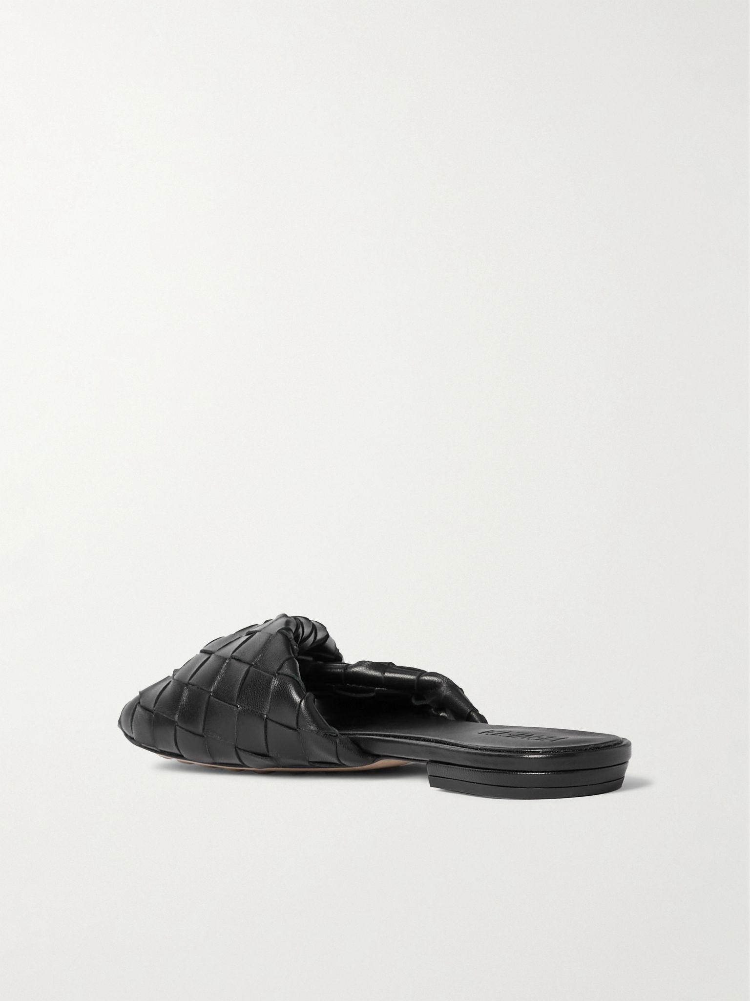 Blink intrecciato leather slides Black - 3