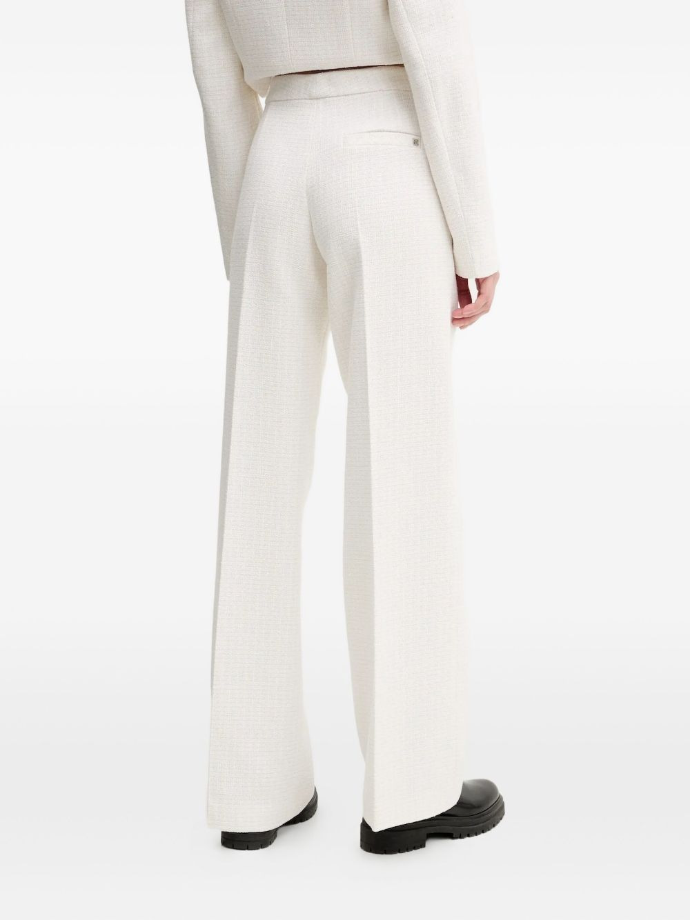 tweed wide-leg trousers - 2