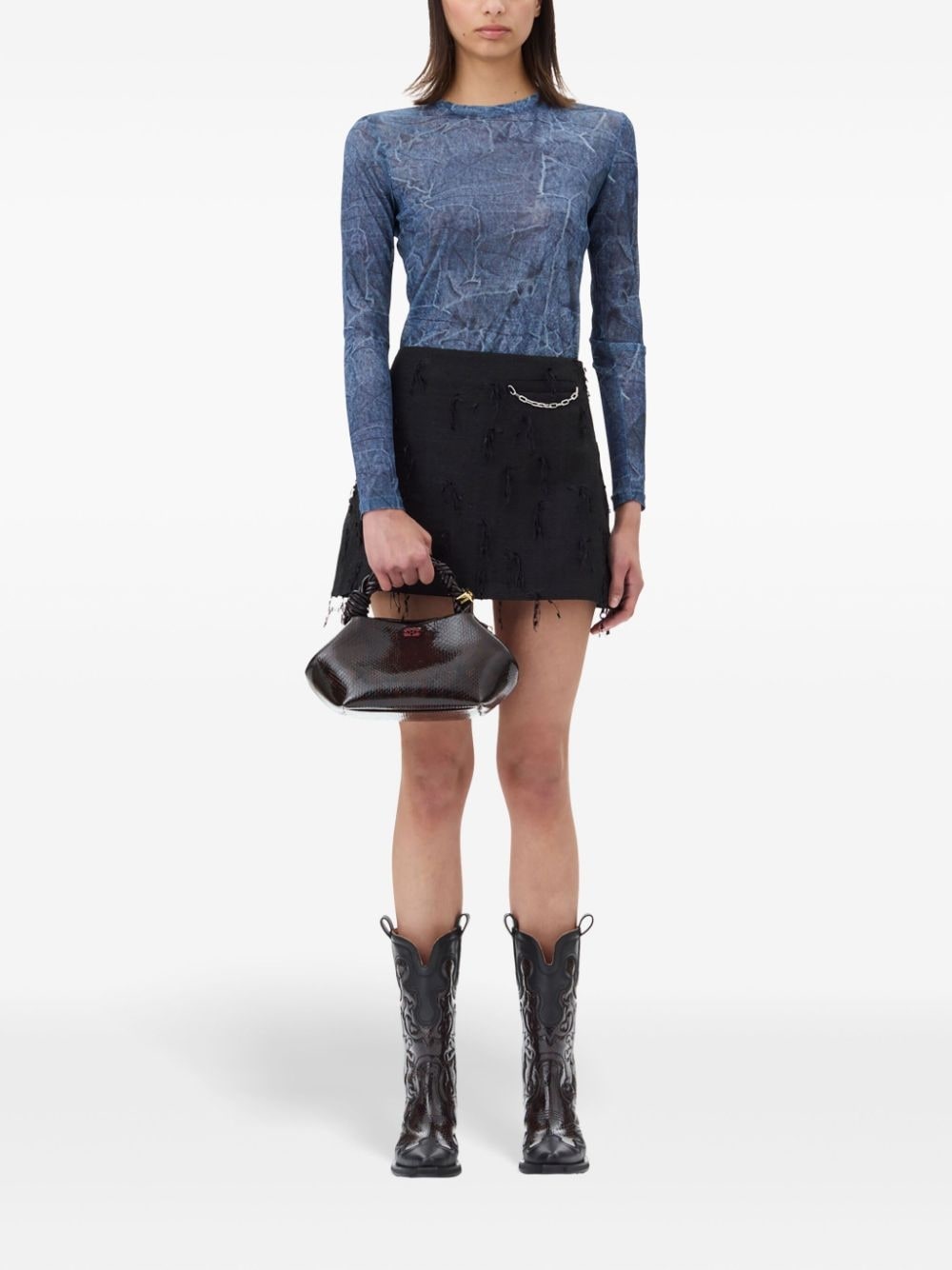 printed mesh top - 2