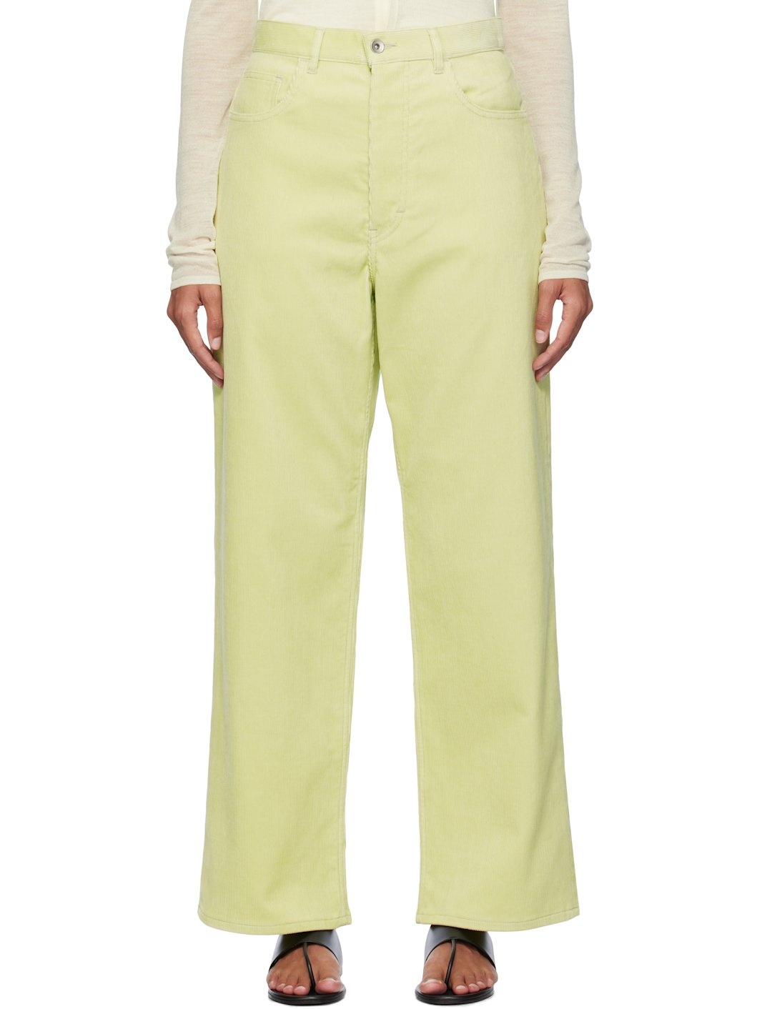 Green Finx Corduroy Trousers - 1