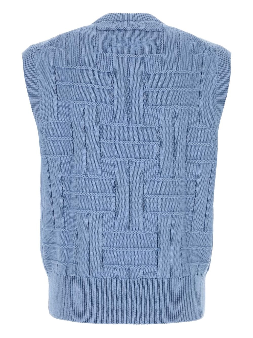 embroidered sleeveless jumper - 2