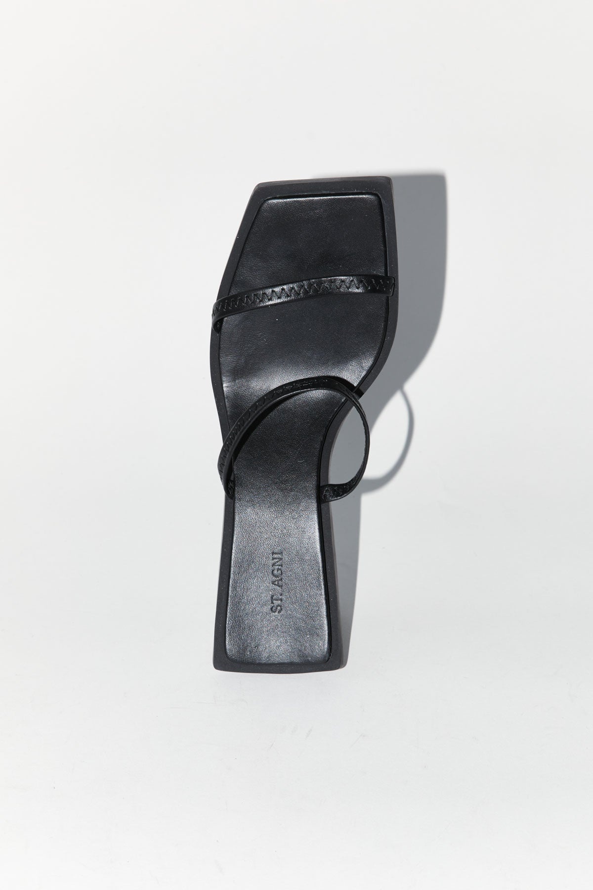 Fine Strap Heel - Black - 2