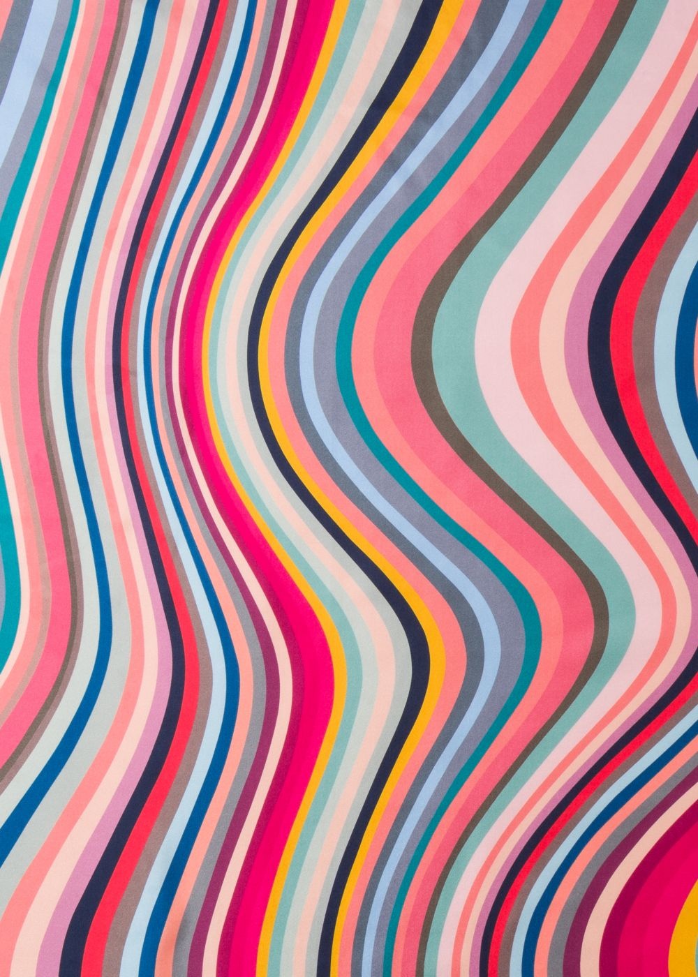 Multicolour 'Swirl' Silk Square Scarf - 4