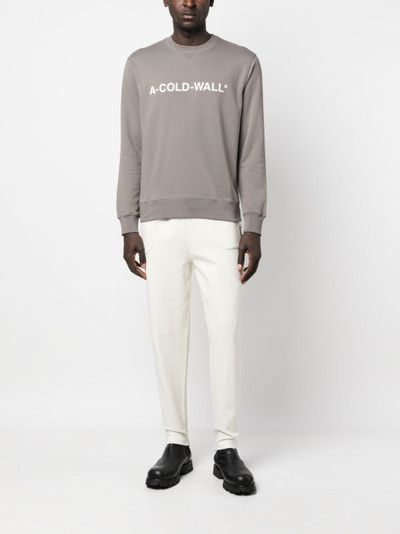 A-COLD-WALL* logo-print long-sleeve sweatshirt outlook
