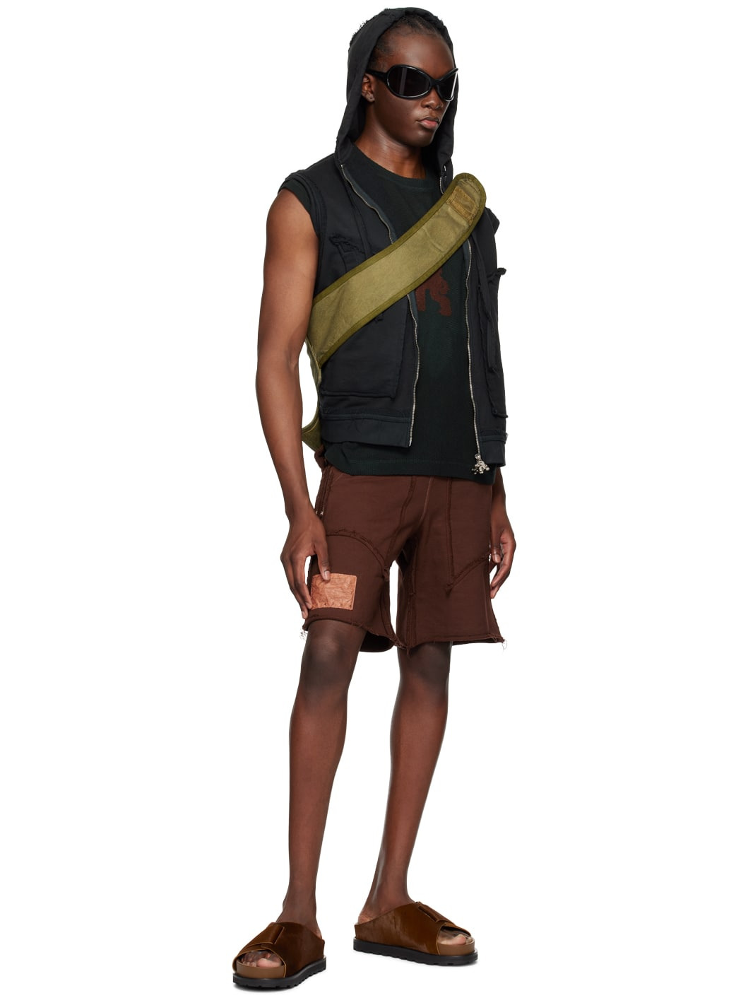 SSENSE Exclusive Black Ralien Sleeveless Hoodie - 4