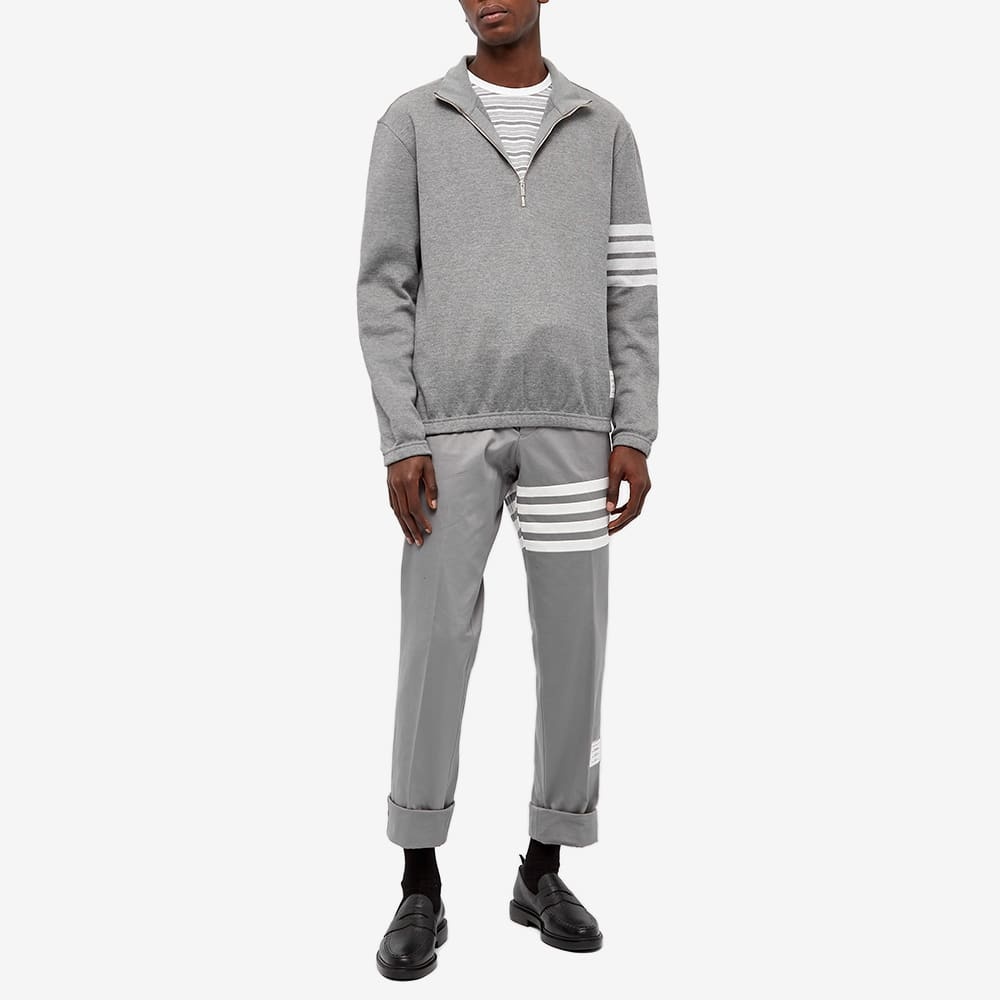 Thom Browne 4 Bar Half Zip Funnel Neck Sweat - 6