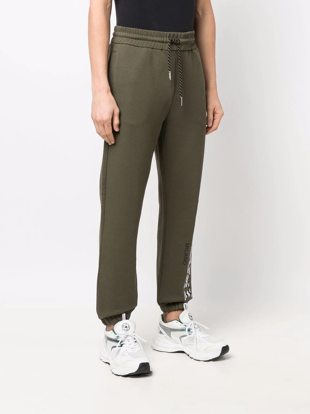 logo-embroidered track pants - 3