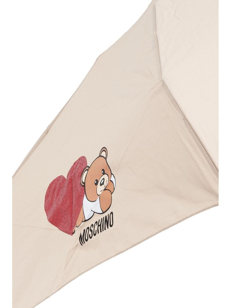 teddy bear-print compact umbrella 4