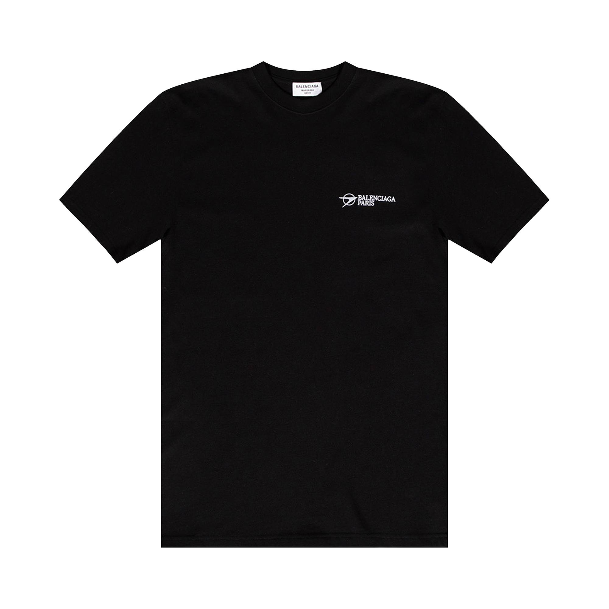 Balenciaga Paris T-Shirt 'Black/White' - 1