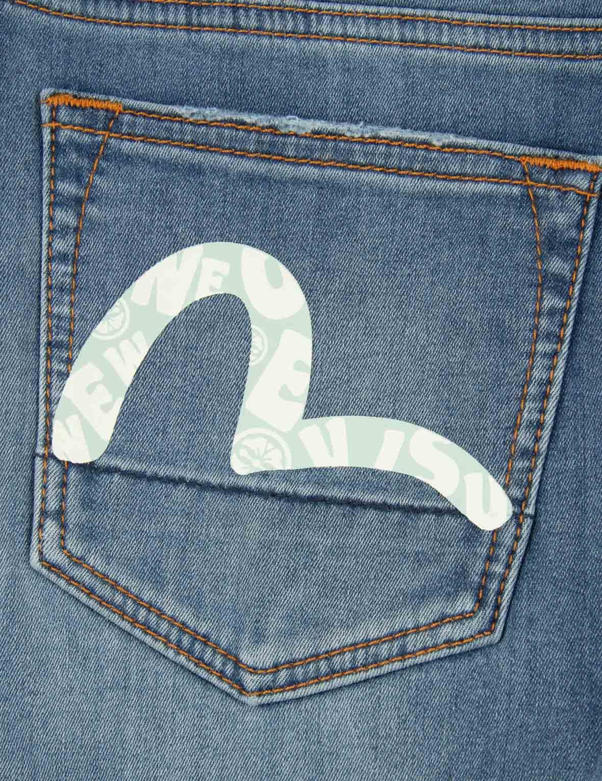 LOGO-PATTERN SEAGULL PRINT SKINNY JEANS - 9